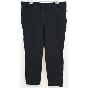 7th Avenue Black Dress Pants sz 14 Straight Leg Formal Casual New York & Company